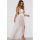 Sexy elegant white mesh long dress with sheer design, perfect for women seeking stylish and comfortable nightwear options.
