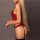 Seductive red lace lingerie set featuring a bralette and thong with black straps, perfect for allure and elegance.