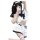 Seductive schoolgirl lingerie set featuring ruffled top and shorts with bows, perfect for passionate date nights and role pla...