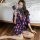 Sexy chiffon robe sleepwear set featuring floral patterns, perfect for plus-size women seeking sensual lounge wear. ideal for...