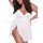 Sexy plus size mesh dress with deep v-neckline and side split design