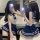 Two women wearing sugar island sexy jk uniform sleepwear, featuring a seductive open-crotch design and playful sailor-style d...