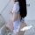 Womens sexy maid costume set - ultra-short skirt lingerie outfit, no-remove bedroom seduction ensemble featuring a blue check...