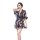 Sexy floral lace sleep dress set featuring sheer chemise with matching panty, ， 。